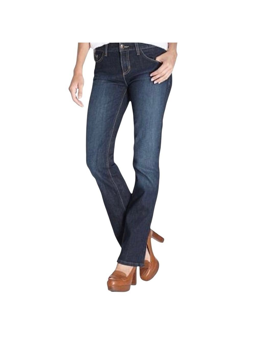 Tommy Hilfiger Women Size 12 Short Hope Boot Cut Dark Wash High Rise Blue Jeans